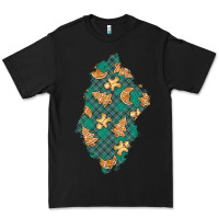 Black christmas gingerbread cookies patch Premium Tee - BundleAndBundleShop