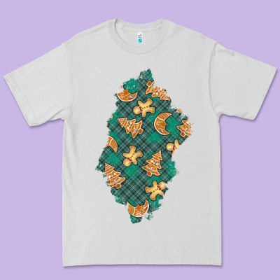 Christmas Gingerbread Cookies Patch Premium Tee Designed By Bundleandbundleshop