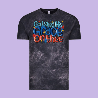 God Shed His Grace On The Thee Vintage Tee Designed By Maliassmallbusiness