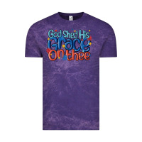 Cloud Purple god shed his grace on the thee Vintage Tee - MaliasSmallBusiness