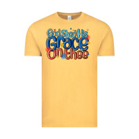 Vintage Mustard god shed his grace on the thee Vintage Tee - MaliasSmallBusiness