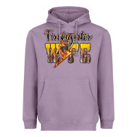 Lavender Firefighter wife lightning bolt Heavyweight Hoodie - HowdyJamesFarm