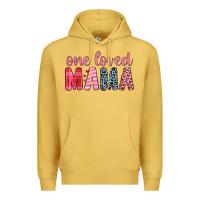 Antique Gold one loved mama Premium Hoodie - JahusDesignShop