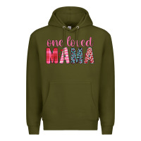 Army Green one loved mama Premium Hoodie - JahusDesignShop