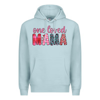Blue Mist one loved mama Premium Hoodie - JahusDesignShop