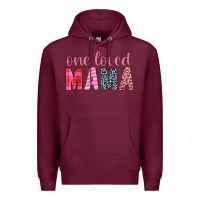 Burgundy one loved mama Premium Hoodie - JahusDesignShop