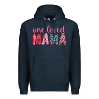 Navy one loved mama Premium Hoodie - JahusDesignShop