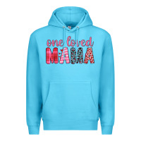 Ocean Blue one loved mama Premium Hoodie - JahusDesignShop