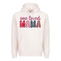 Pale Pink one loved mama Premium Hoodie - JahusDesignShop