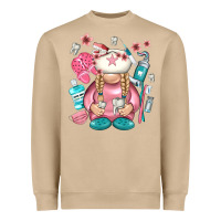 Mushroom dentist gnome Heavyweight Sweatshirt - NancyCooperArtShop