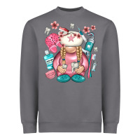 Storm dentist gnome Heavyweight Sweatshirt - NancyCooperArtShop