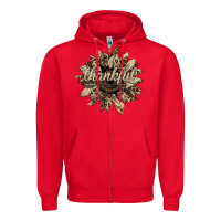 Red Thankful Sunflower Zipper Hoodie - Bettercallsaul