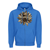 Thankful Sunflower Zipper Hoodie | Teevron