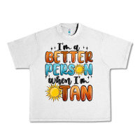 Lunar Rock im better person when im tan Urban Heavy Tee - MaliasSmallBusiness