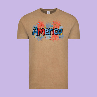America Vintage Tee Designed By Maliassmallbusiness