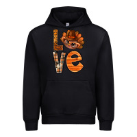 Black thanksgiving with turkey love bbs Urban Hoodie - BundleAndBundleShop