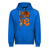 Cobalt thanksgiving with turkey love bbs Urban Hoodie - BundleAndBundleShop