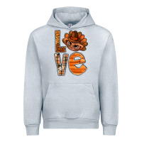 Heather Grey thanksgiving with turkey love bbs Urban Hoodie - BundleAndBundleShop