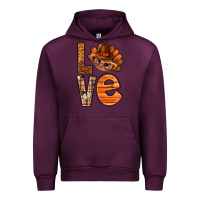 Mauve Wine thanksgiving with turkey love bbs Urban Hoodie - BundleAndBundleShop