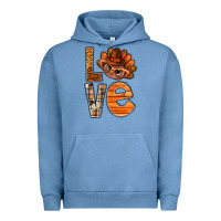 Pigment Pebble Blue thanksgiving with turkey love bbs Urban Hoodie - BundleAndBundleShop