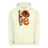 Pigment Pistachio thanksgiving with turkey love bbs Urban Hoodie - BundleAndBundleShop