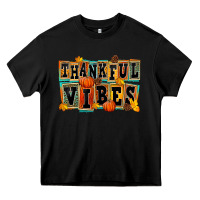Black thankful vibes Heavy Core Tee - FaDigitalArtStudio