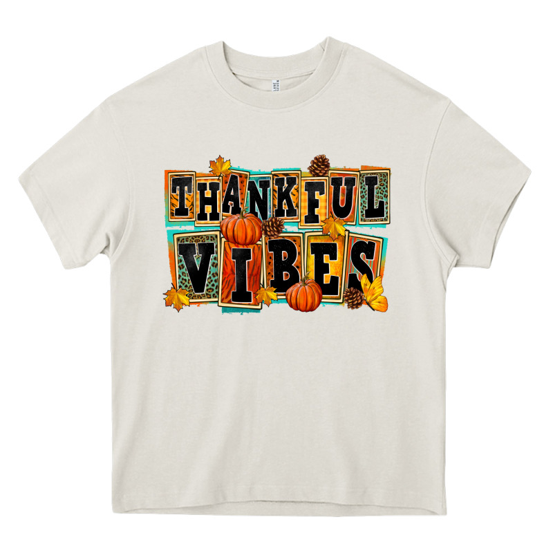 Thankful Vibes Heavy Core Tee by FaDigitalArtStudio | Teevron