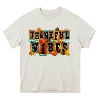 Cream thankful vibes Heavy Core Tee - FaDigitalArtStudio