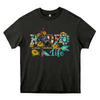 Asphalt western rodeo bullfighter  life turquoise's gemstones arrow sunflowers Heavy Core Tee - BarkalooDesign
