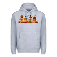 Heather Grey wizards coffee cups Premium Hoodie - TumblerDesignByShophia