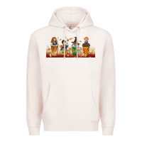 Pale Pink wizards coffee cups Premium Hoodie - TumblerDesignByShophia