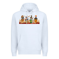 White wizards coffee cups Premium Hoodie - TumblerDesignByShophia