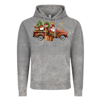 Cloud Rock Christmas Truck Elf Santa snowman reindeer Vintage Hoodie - NancyCooperArtShop