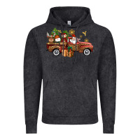 Vintage Arctic Christmas Truck Elf Santa snowman reindeer Vintage Hoodie - NancyCooperArtShop