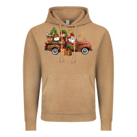 Vintage Camel Christmas Truck Elf Santa snowman reindeer Vintage Hoodie - NancyCooperArtShop