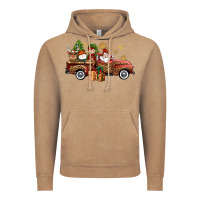 Vintage Coffee Christmas Truck Elf Santa snowman reindeer Vintage Hoodie - NancyCooperArtShop