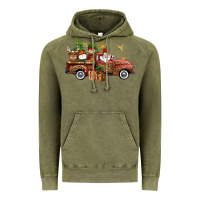 Christmas Truck Elf Santa Snowman Reindeer Vintage Hoodie | Teevron