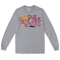 Heather Grey pre k princess Long Sleeve Tee - NancyCooperArtShop