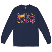 Navy pre k princess Long Sleeve Tee - NancyCooperArtShop