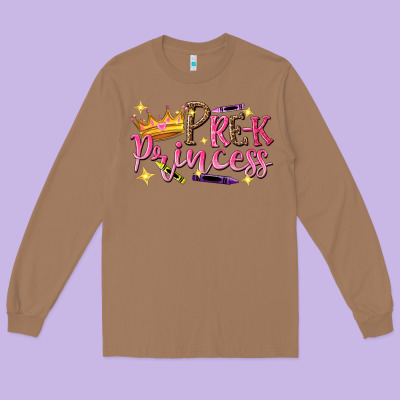 Pre K Princess Long Sleeve Tee Designed By Nancycooperartshop