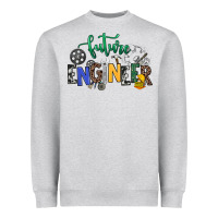 Heather Grey future engineer Heavyweight Sweatshirt - NancyCooperArtShop