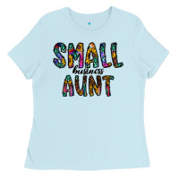 Baby Blue small business aunt Ladies Tee - CowhideDigitalArt