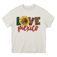 Cream love mexico Heavy Core Tee - HRA Design Shop