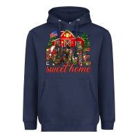 Navy Army Christmas Home Sweet Home Heavyweight Hoodie - HowdyJamesFarm