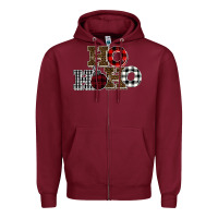 Burgundy ho ho buffalo Zipper Hoodie - Bettercallsaul