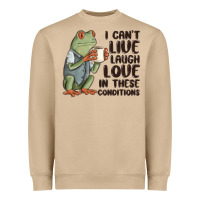 Mushroom i cant live laugh love in these conditions Heavyweight Sweatshirt - MaliasSmallBusiness