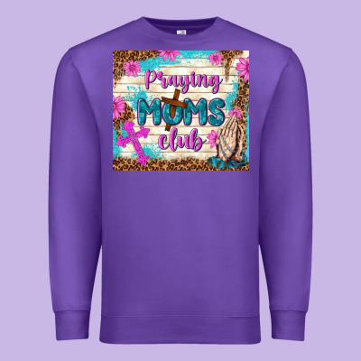 Praying Moms Club Premium Sweatshirt Designed By Tumblerdesignbyshophia