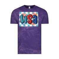 Cloud Purple usa retro Vintage Tee - MaliasSmallBusiness