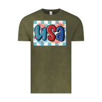 Vintage Olive usa retro Vintage Tee - MaliasSmallBusiness