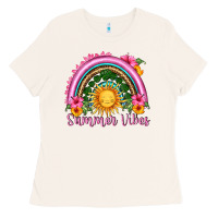 Bone summer vibes  rainbow Ladies Tee - HRA Design Shop